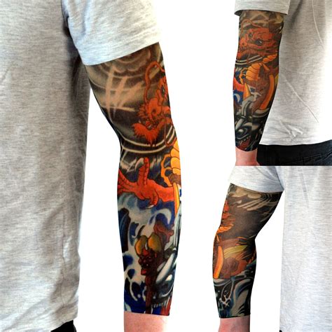 Confirm that you want to apply the tattoo to the spot you just cleaned, then place the face side against your skin. . Artificial tattoo sleeves